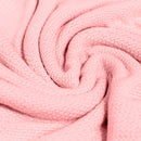 Manta tejida Rosa 100% bamboo orgánico