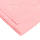 Manta tejida Rosa 100% bamboo orgánico