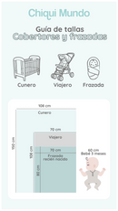 Frazada ligera recién nacido Velvet Greige