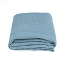 Sábana para cuna Marino 100% muselina algodón orgánico