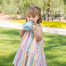 Set vaso entrenador y snack Azul de silicón
