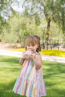 Set vaso entrenador y snack Rosa de silicón