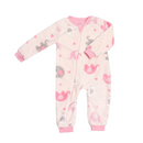 Pijamita ultrasuave de microfibra para bebé (mameluco) Elefantitas