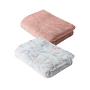 Set Cobertor ligero viajero Fantasy Glow & Velvet Rose