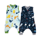 Set 2 Baby Sleepings saquito para dormir Dinos & Galaxy