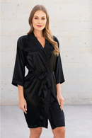 Bata satín Negra
