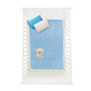 Cobertor microfibra bordado Osito azul