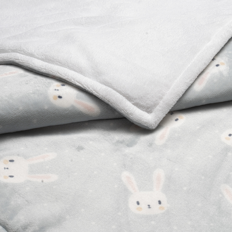 Cobertor cuna doble vista microfibra Alaska Bunny