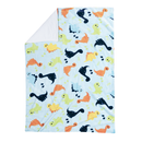 Cobertor cuna doble vista microfibra Alaska Dinos