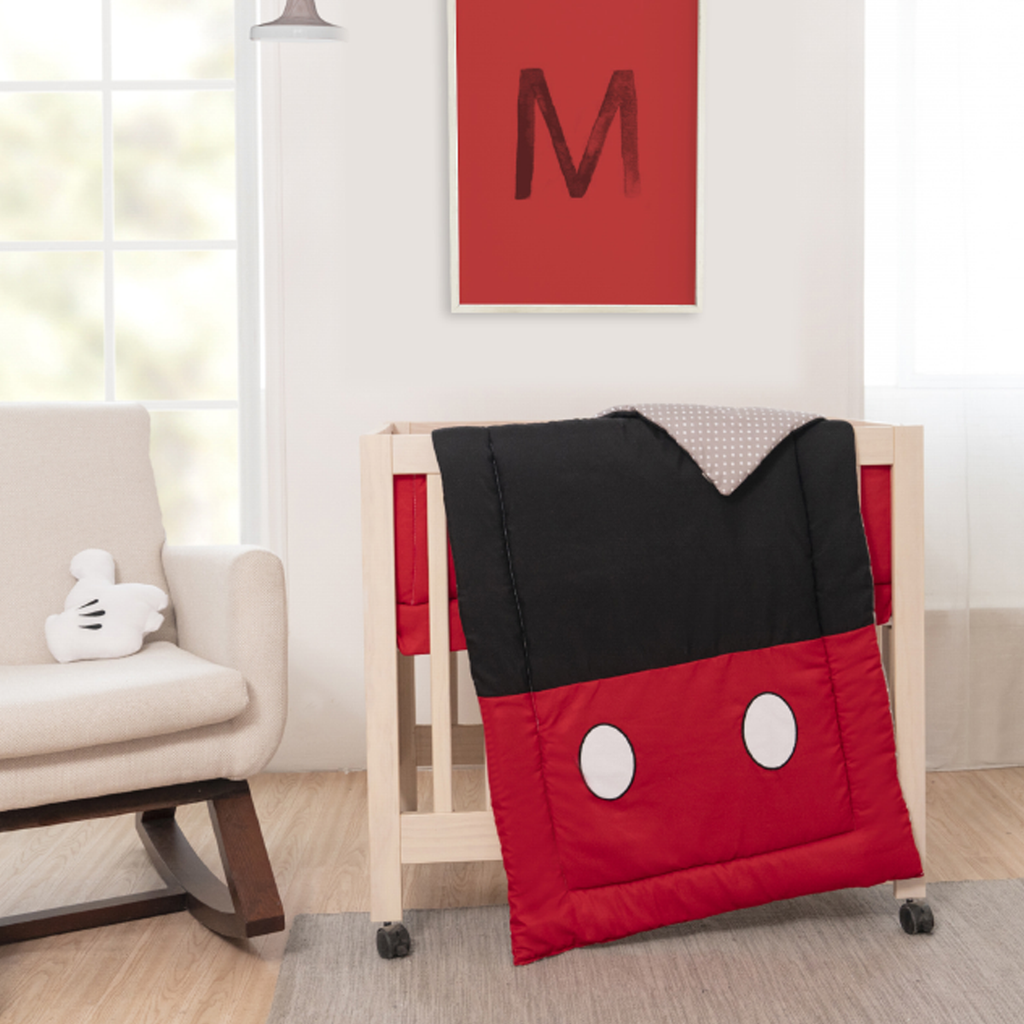 Mickey mouse top mini crib bedding