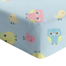 Juego de sábanas de camiseta para cuna Buhitos