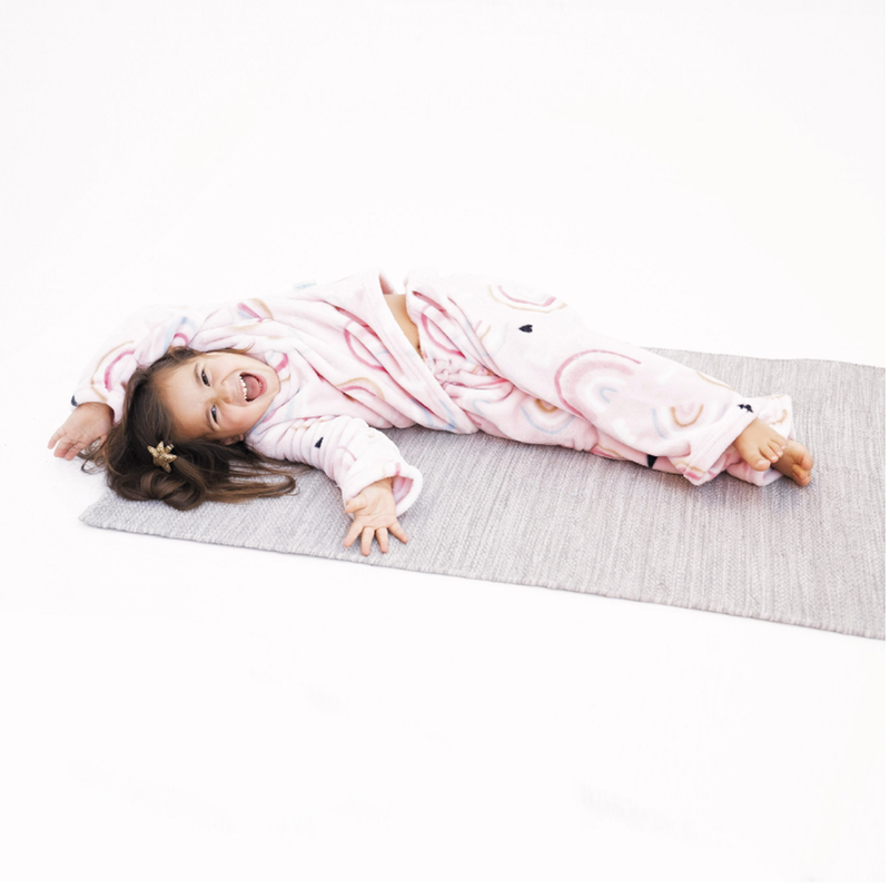 Pijama ultrasuave de microfibra para niña (2 piezas) Arcoíris