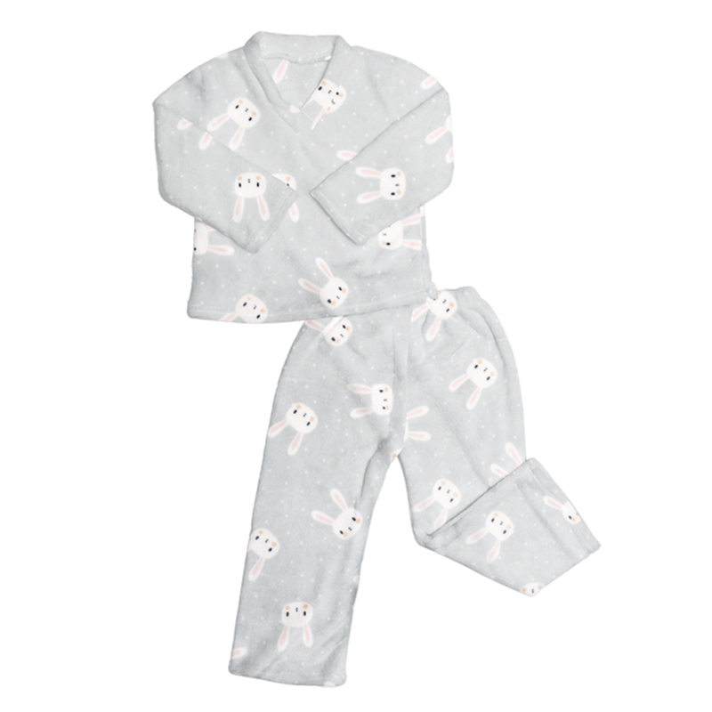 Pijama ultrasuave de microfibra para niña (2 piezas) Bunny