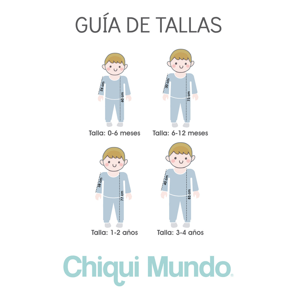 Pijama talla best sale 2 años