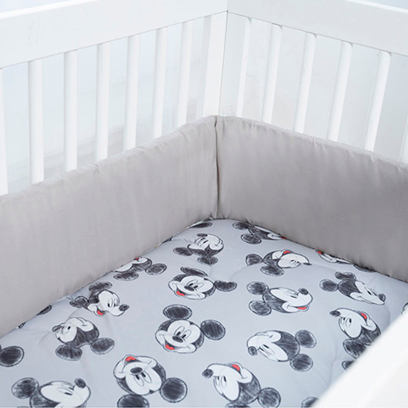 Mickey mouse crib bedding set with bumper hot sale