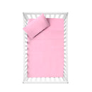 Juego de sábanas para cuna ultrasoft microfibra 3 piezas Rosa