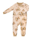 Pijamita ultrasuave de microfibra para bebé (mameluco) Teddy bear