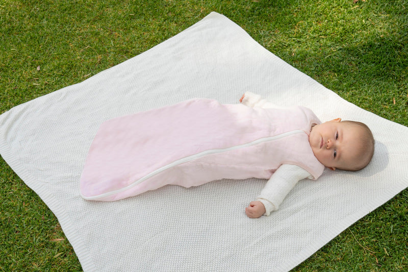 Saquito para dormir Rosa muselina algodón orgánico