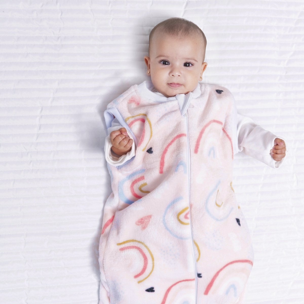 Baby sleeping saquito para dormir microfibra ultrasuave Arcoíris - Main Image