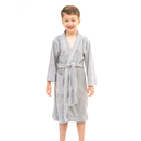 Bata de baño microfibra infantil Gris