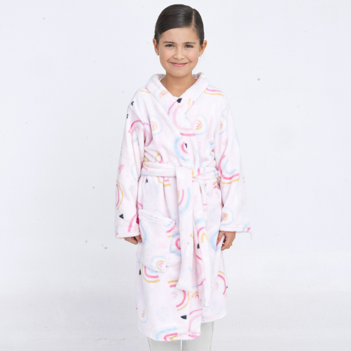 Bata supersoft de microfibra infantil Arcoiris
