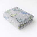 Cobertor ligero ultrasuave microfibra Dinosaurios Glow