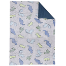 Cobertor Alaska cunero Dinosaurios Glow