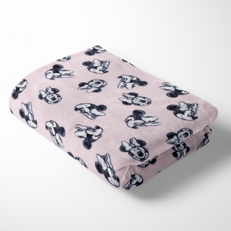 Set de 2 Cobertor ligero viaje Minnie Mouse & Pink Minnie