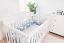 Protector para cuna trenzado Azul