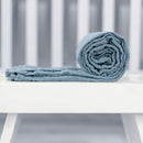 Sábana para cuna Marino 100% muselina algodón orgánico