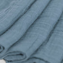 Sábana para cuna Marino 100% muselina algodón orgánico