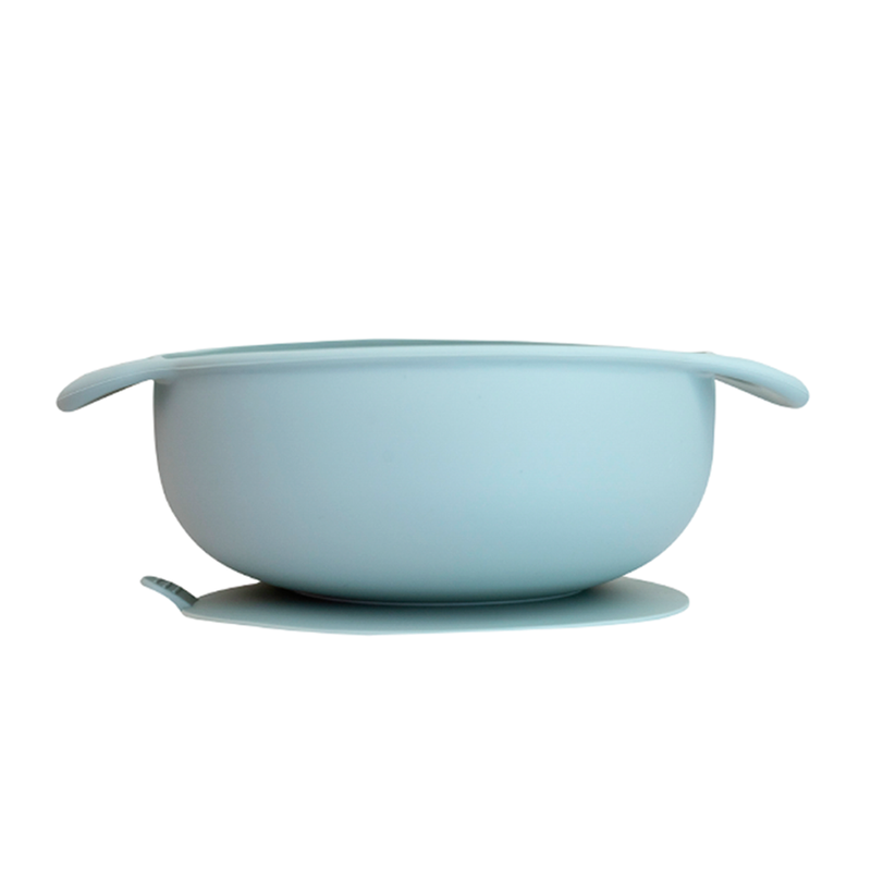 Set alimentación Azul plato, bowl, babero y cuchara