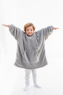 Sudadera cobija sherpa Gris 4-8 años