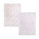 Set de 2 Cobertor ligero cunero Arcoíris & Mariposas