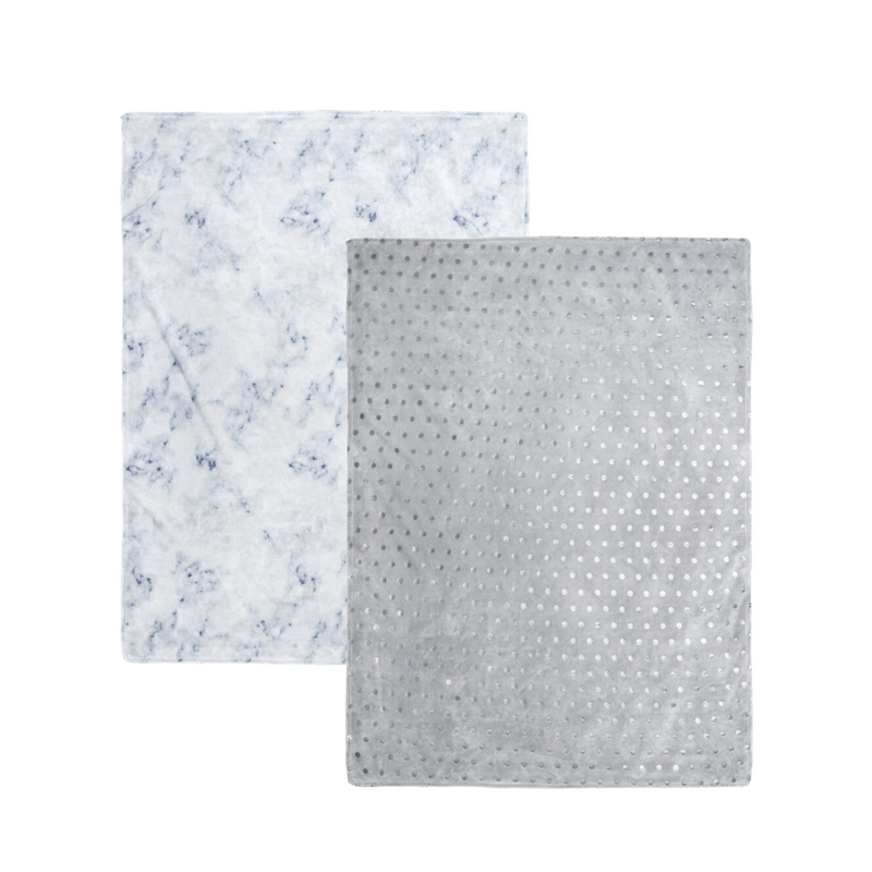 Set de 2 Cobertor ligero cunero Glam & Silver