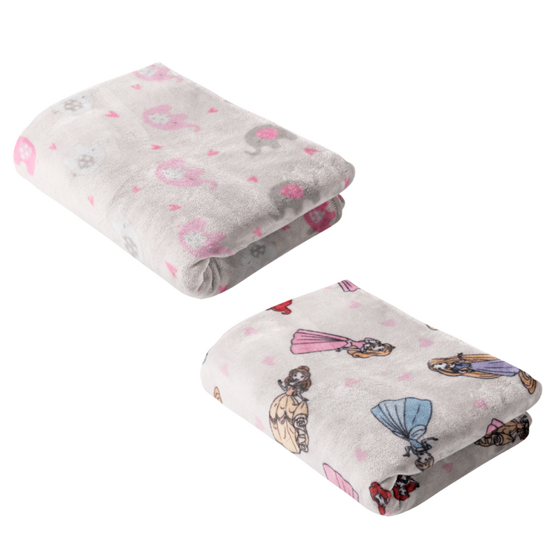 Set de 2 Cobertor ligero viaje Elefantitas & Disney Princess