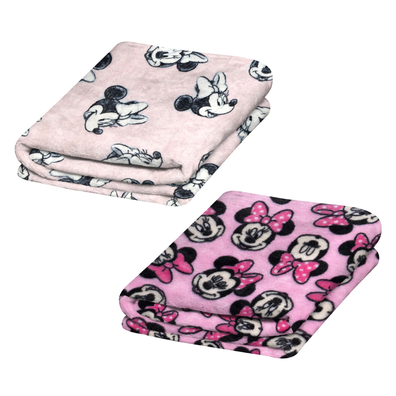 Set de 2 Frazadas Minnie Mouse & Pink Minnie