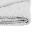 Manta tejida Gris 100% bamboo orgánico