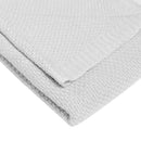 Manta tejida Gris 100% bamboo orgánico