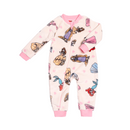 Pijamita ultrasuave de microfibra para bebé (mameluco) Disney Princess