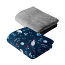 Set Cobertor ligero viajero Galaxy & Velvet Gray