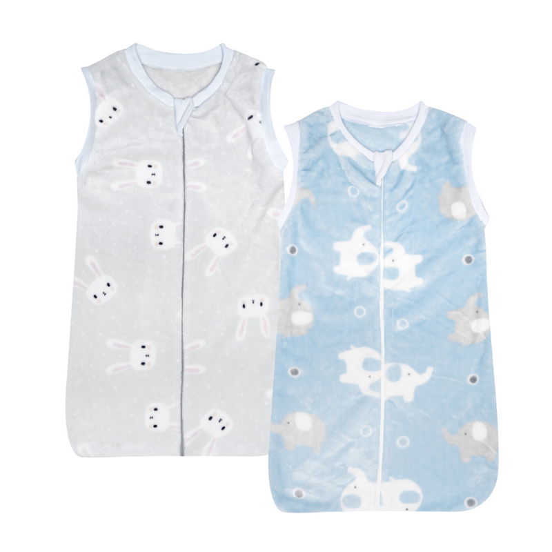 Set de 2 Baby Sleepings Bunny & Elephant 0-12 Meses