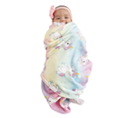 Frazada ligera recién nacido ultrasuave Unicornio