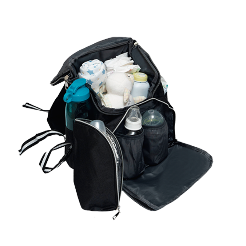 Pañalera backpack multifuncional Lux Negra