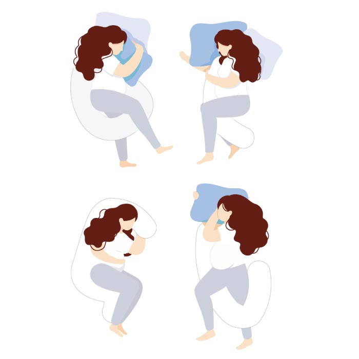 Almohada cuerpo completo forma embarazo y maternidad forma C Blanca