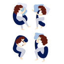 Almohada cuerpo completo forma embarazo y maternidad forma C Marino