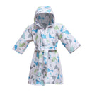 Bata de baño microfibra para niño Dinosaurios