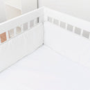 Bumper protector para mini cuna Blanco