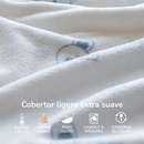 Cobertor ultrasuave ligero de microfibra estampado Koala