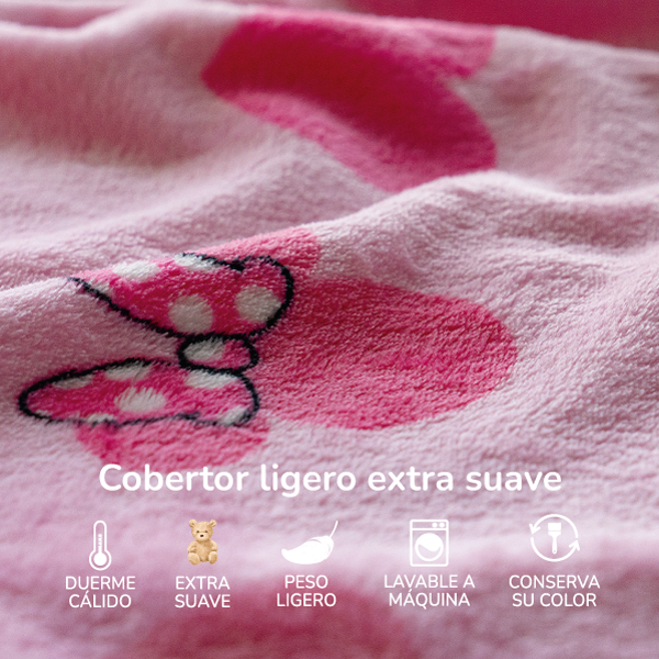 Cobertor ligero ultrasuave de microfibra Minnie